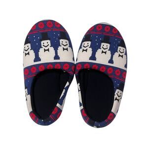 MeUndies Snowman Print Slippers Size Medium